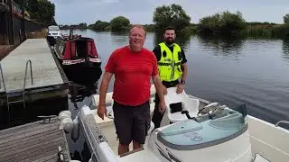 Swimming knife-carrier caught after police ferried across river by boat owner