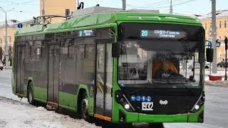 Гомель. Поездка на троллейбусе №20 Солнечная - Салео-Гомель (Адм. Сов-ого р-на - Салео-Гомель) №1932
