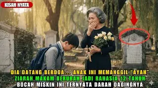 WANITA MILIUNER ZIARAH KE MAKAM… LALU MELIHAT ANAK INI MENYEBUT “AYAH”