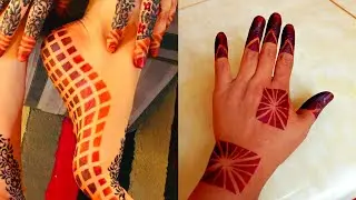 lugaha iyo gacmaha ciilan sharoto shidan 🤗 full henna Sudanese using tape enjoy