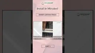 Quick Smart Curtain Track Installation | Easy Home Automation Guide | Part 1 | #shorts #viralshorts