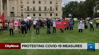 Protesting COVID-19 measures in MB