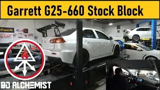 Evo X Garrett G25-660 Kelfod 214-b, стандартный блок ID 1700, настройка на динамометре Flex Fuel