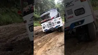 Fully Muddy Road Driving In Nepal#bussid#bus#driving#nepal#offroad#shorts