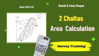 Area Calculation for 2 Chaltas in a tippon #ManaSurveyor