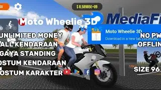 Moto Wheelie 3D V.0.85 Mod Apk MediaFire No PW Unlimited Money 