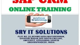 SAP CRM ONLINE TRAINING | SAP CRM DEMO | SAP CRM VIDEOS