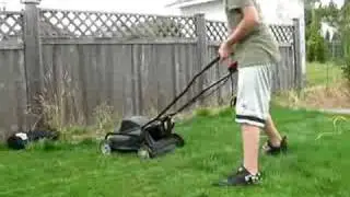 Kyle freaks out at Lawnmower