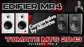 EDIFIER MR4 VS TOMATE MTS 2043 - COMPARATIVO DE MONITORES DE ÁUDIO BY ALÊZINHA