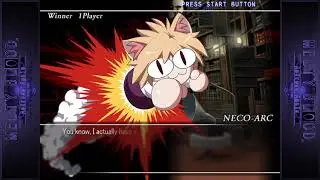 Melty Blood Actress Again Current Code Arcade Mode (Neco-Arc Route A)