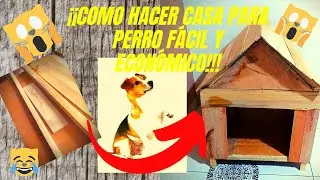 COMO HACER CASA DE PERRO FÁCIL Y ECONÓMICA (Construcción)//DIY PALLETS DOG HOUSE