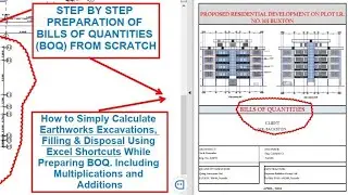 EARTHWORK EXCAVATION FOR FOUNDATION. E06//BILL OF QUANTITIES IN CONSTRUCTION//EXCEL COACHING CLASSES