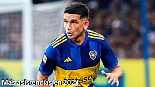 Lautaro Blanco, el jugador de Boca con m&aacute;s asistencias en 2024