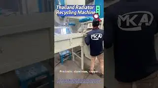 Automatic Radiator copper and aluminum separating machine copper aluminum Separator(Thailand)