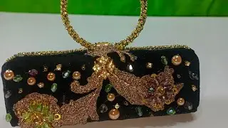 Luxury Handmade Velvet Clutch | Elegant Beaded Purse Design | DIY Party Clutch | tutorial