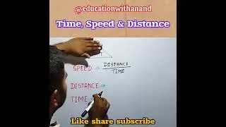#maths #shorts #youtubeshorts #time speed distance #formula #basic maths #shortsfeed