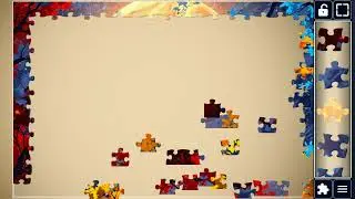 Golden Moonlit Forest Scene //jigsaw #art #fun #viralvideo @jigsawpuzzleworld280