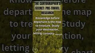 The Cartographer&rsquo;s Secret: Pre-Travel Research #HealthyTraveling #TravelHealth #wellnesstravel