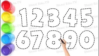 How to Draw Numbers 1 to 10 Easy Step by Step for Kids