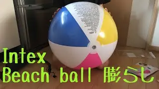 INTEX 62cm カラフルなビーチボールを膨らませて遊びます。【beach ball】