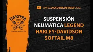 C&oacute;mo instalar un kit de suspensi&oacute;n neum&aacute;tica Legend en una Softail con motor M8 - Dakota Kustom