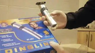 How to identify Original DINGLING Professional Hair Clipper (Model: RF-601) unboxing