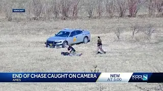 Video: Iowa chase and arrest caught on camera