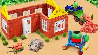 diy mini truck house building construction | using bricks science project