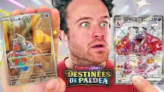 On découvre les cartes Pokémon Destinées de Paldea et on a eu des HITS de fou ! (Ouverture Shiny)