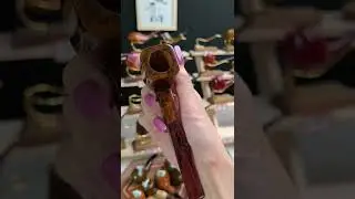 MUXIANG Smooth Straight Paneled Billiard Tobacco Pipe