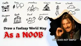 How to Draw a Simple Fantasy Map? (No Art Skills) | beginner DM tips
