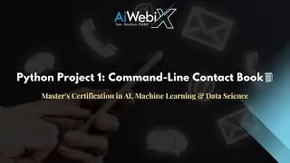 Live Python Project 1: Command Line Contact Book | AiWebix | Data Science Course