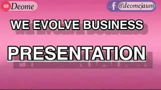 WE EVOLVE BUSINESS PRESENTATION #weevolve #businesspresentation #skincareproducts