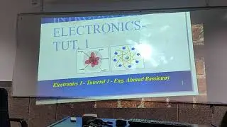 Electronic Circuits I Tutorial #1