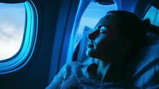 Midnight Flight Ambience ✈️ Deep Airplane White Noise for Sleep, Study & Total Relaxation