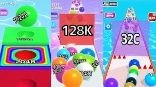 Ball Run 2048 vs Ball Run Infinity vs Number Run Ball Run 3D | Ultimate Satisfying Merge Run - 2026