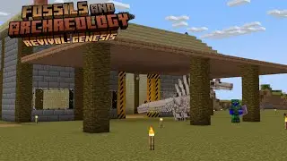 СТРОИМ УБЕЖИЩЕ ДЛЯ СПИНОЗАВРОВ!!! | Minecraft | Возрождение окаменелостей и археологии: Генезис