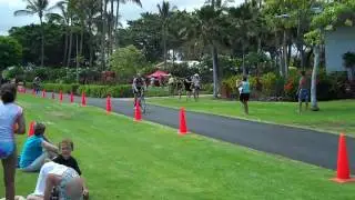 Mike Estevez 2010 Hawaii Ironman 70.3 Bike Finish