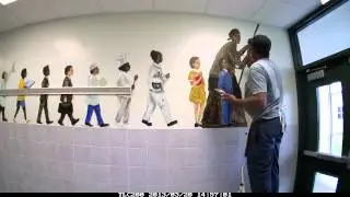 Creating a Mural for Students by Famous African American Artist T. Ellis, (Part 5)