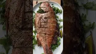 How to Grill Whole Fish Without Sticking on the BBQ. #bbqfish #shortsvideo #bbq