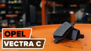 How to change front brake discs and front brake pads on OPEL VECTRA C TUTORIAL | AUTODOC