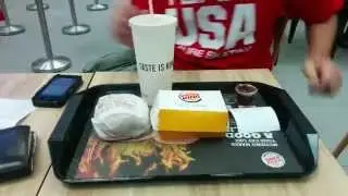 Beef Rendang Burger at Singaporean Burger King | Changi Airport | Singapore