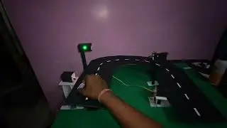 Working model of sensor based accident prevention system
