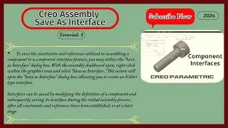 Save As Interface #creoassembly #creoparametric #creotutorial #cad #creoclasses
