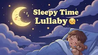 Sleepy Time Lullaby 🌙🎵 | Calm Bedtime Song for Kids & Babies | Happy Tale & Tune