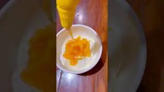 MAKING MANGO YOGURT🥭 #shortvideo #dessert #fruit #healthy #shorts