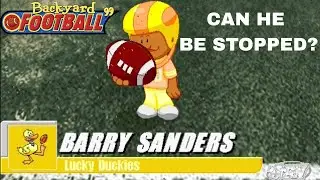 Backyard Football 99 &ndash; Barry Sanders Torches the Turtles in Shutout Win