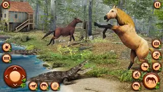 Wild Horse Family Simulator 3D - Wild Horse Family Simulator Horse Games Android Gameplay 2024