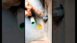 Metal pipe ppr pipe connect #plumbingtips