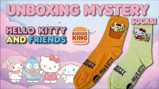 I UNBOX 💥 socks 1 & 2 🧦 Hello Kitty & Friends x Burger King 2026 🇫🇷 French Exclusivity